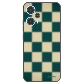 Picasee silikonowe czarne etui na Xiaomi Poco F5 - Shadow Chess