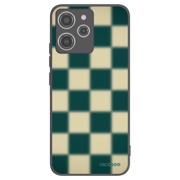 Picasee silikonowe czarne etui na Xiaomi Redmi 12 4G - Shadow Chess