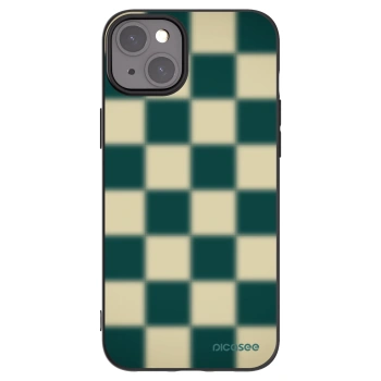 Picasee silikonowe czarne etui na Apple iPhone 15 Plus - Shadow Chess