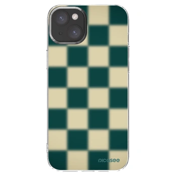 Picasee silikonowe przeźroczyste etui na Apple iPhone 15 Plus - Shadow Chess