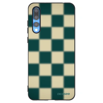 Picasee silikonowe czarne etui na Huawei P20 Pro - Shadow Chess