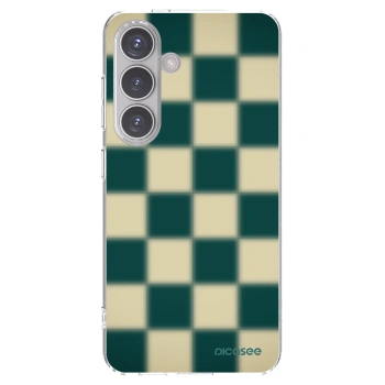 Picasee silikonowe przeźroczyste etui na Samsung Galaxy S24 S921B 5G - Shadow Chess