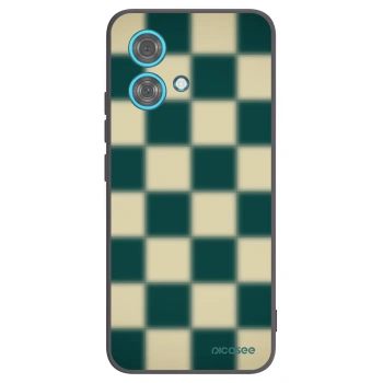 Picasee silikonowe czarne etui na Motorola Edge 40 Neo - Shadow Chess