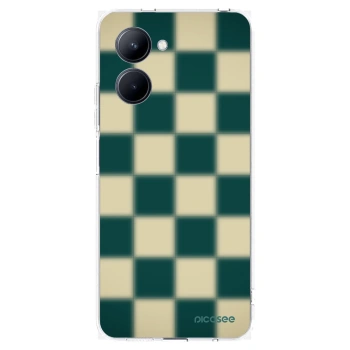 Picasee silikonowe przeźroczyste etui na Realme C33 (2023) - Shadow Chess