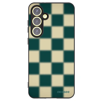 Picasee silikonowe czarne etui na Samsung Galaxy S24 FE S721B - Shadow Chess