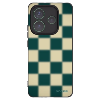 Picasee silikonowe czarne etui na Xiaomi Redmi Note 14 5G - Shadow Chess
