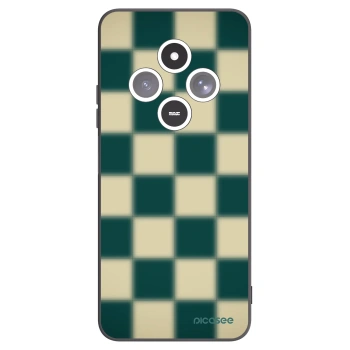 Picasee silikonowe czarne etui na Xiaomi Redmi 14C - Shadow Chess