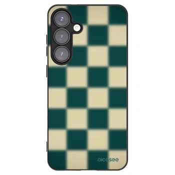 Picasee silikonowe czarne etui na Samsung Galaxy S25+ 5G - Shadow Chess