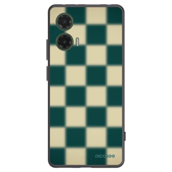 Picasee silikonowe czarne etui na Motorola Moto G35 5G - Shadow Chess