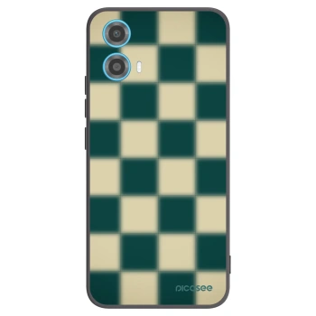 Picasee silikonowe czarne etui na Motorola Moto G34 5G - Shadow Chess