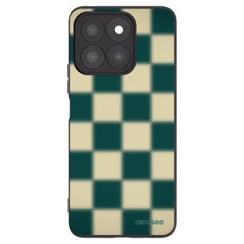 Picasee silikonowe czarne etui na Honor X8c - Shadow Chess