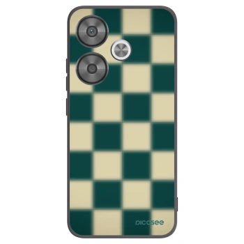Picasee silikonowe czarne etui na Xiaomi Poco F6 - Shadow Chess