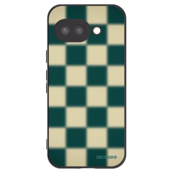 Picasee silikonowe czarne etui na Google Pixel 9a - Shadow Chess