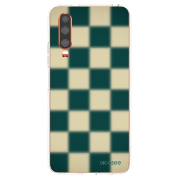 Picasee silikonowe przeźroczyste etui na Huawei P30 - Shadow Chess