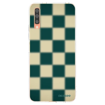 Picasee silikonowe przeźroczyste etui na Samsung Galaxy A70 A705F - Shadow Chess