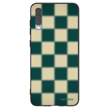 Picasee silikonowe czarne etui na Samsung Galaxy A70 A705F - Shadow Chess