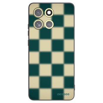 Picasee silikonowe czarne etui na Motorola Moto G86 5G - Shadow Chess