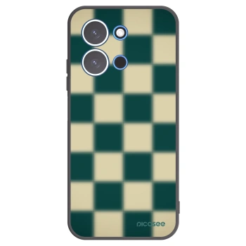 Picasee silikonowe czarne etui na Xiaomi Redmi 15C 4G - Shadow Chess