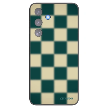 Picasee silikonowe czarne etui na Samsung Galaxy S25 FE 5G - Shadow Chess
