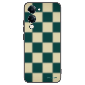 Picasee silikonowe czarne etui na Vivo Y29s 5G - Shadow Chess