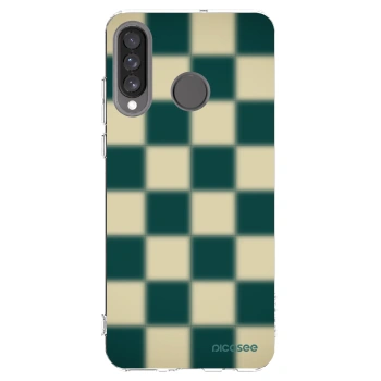 Picasee silikonowe przeźroczyste etui na Huawei P30 Lite - Shadow Chess