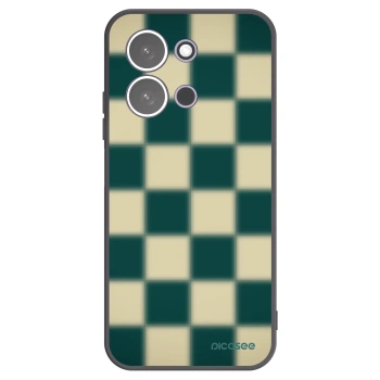 Picasee silikonowe czarne etui na Xiaomi Redmi 15C 5G - Shadow Chess