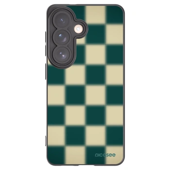 Picasee silikonowe czarne etui na Samsung Galaxy S26 - Shadow Chess