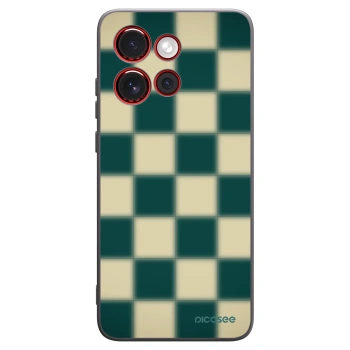 Picasee silikonowe czarne etui na Motorola Edge 60 Neo 5G - Shadow Chess