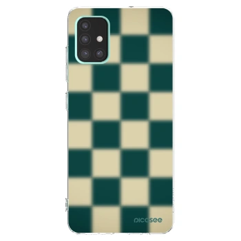 Picasee silikonowe przeźroczyste etui na Samsung Galaxy A51 A515F - Shadow Chess