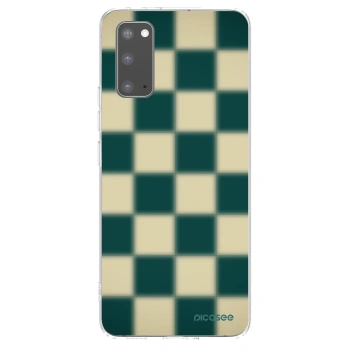 Picasee silikonowe przeźroczyste etui na Samsung Galaxy S20 G980F - Shadow Chess