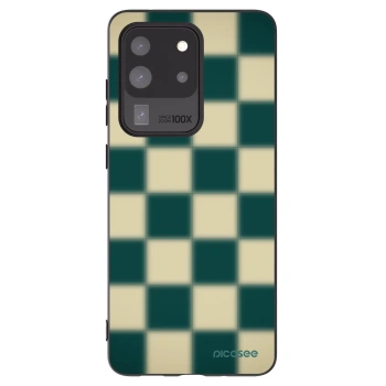 Picasee silikonowe czarne etui na Samsung Galaxy S20 Ultra 5G G988F - Shadow Chess