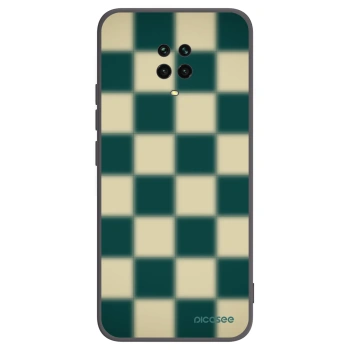 Picasee silikonowe czarne etui na Xiaomi Redmi Note 9 Pro - Shadow Chess
