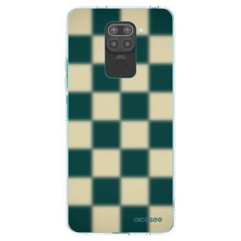 Picasee silikonowe czarne etui na Xiaomi Redmi Note 9 - Shadow Chess