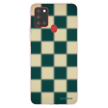 Picasee silikonowe przeźroczyste etui na Samsung Galaxy A21s - Shadow Chess