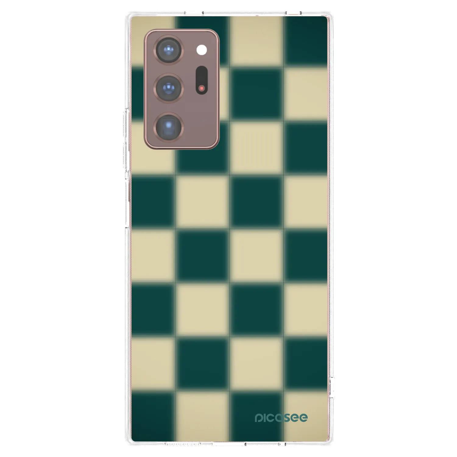 Picasee silikonowe przeźroczyste etui na Samsung Galaxy Note 20 Ultra - Shadow Chess