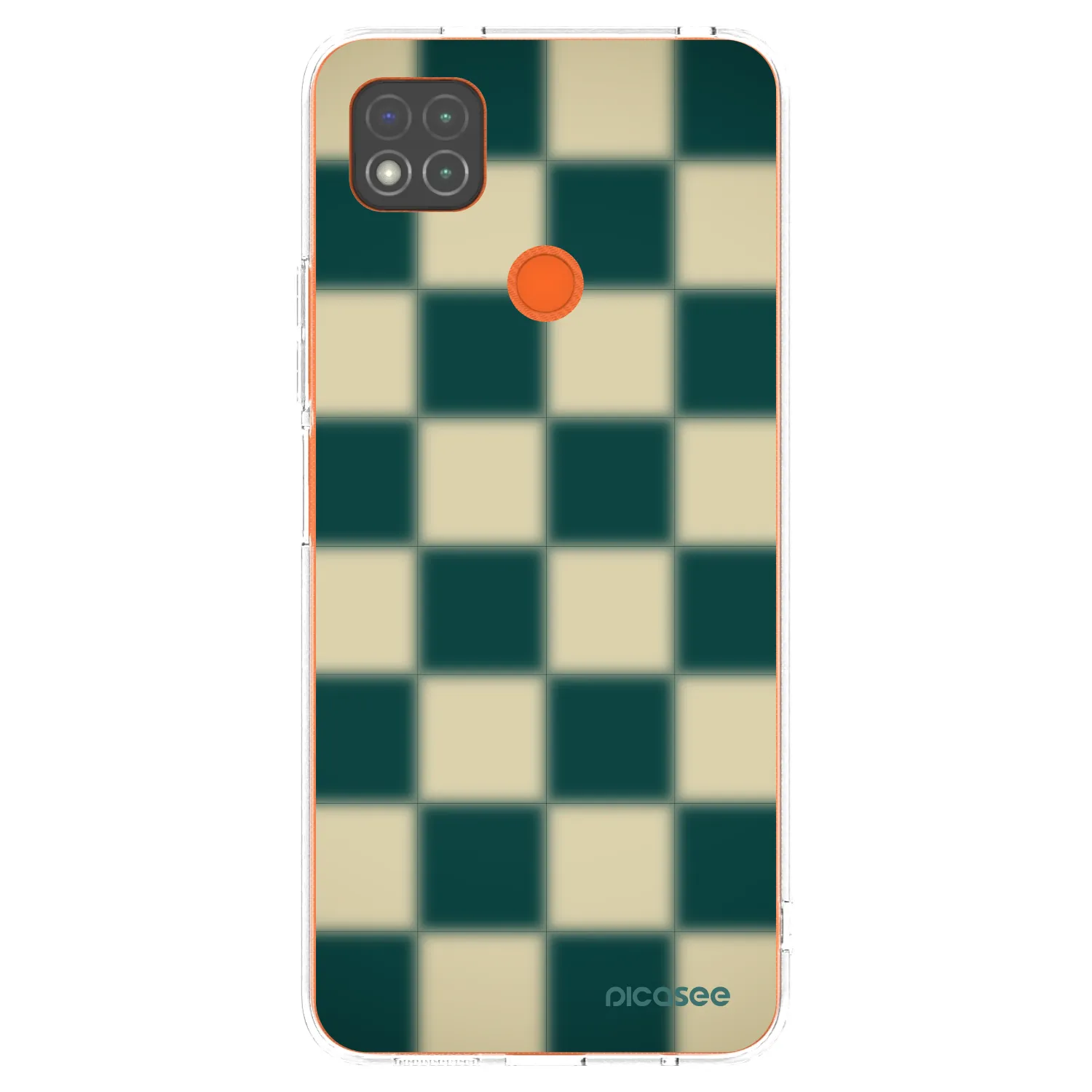 Picasee silikonowe przeźroczyste etui na Xiaomi Redmi 9C - Shadow Chess