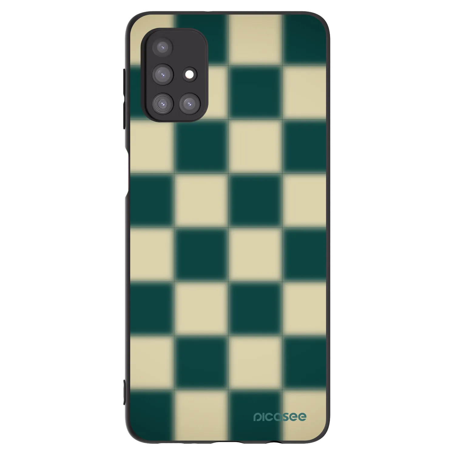 Picasee silikonowe czarne etui na Samsung Galaxy M31s - Shadow Chess