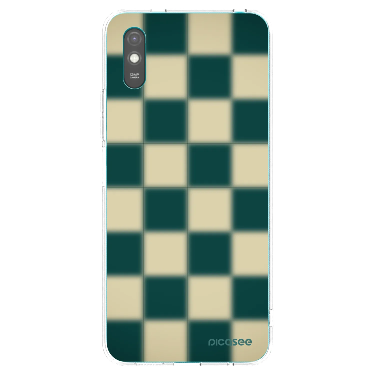 Picasee silikonowe przeźroczyste etui na Xiaomi Redmi 9A - Shadow Chess