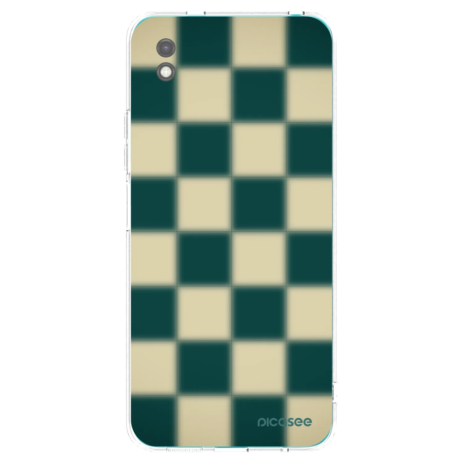 Picasee silikonowe czarne etui na Xiaomi Redmi 9A - Shadow Chess