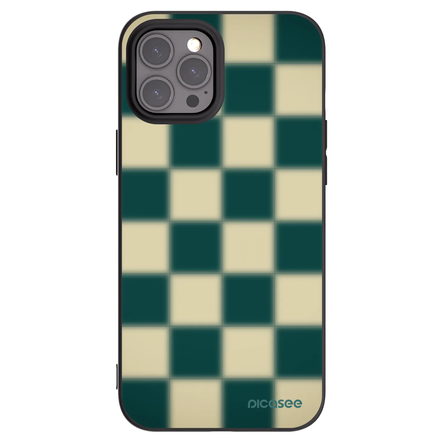 Picasee silikonowe czarne etui na Apple iPhone 12 Pro Max - Shadow Chess