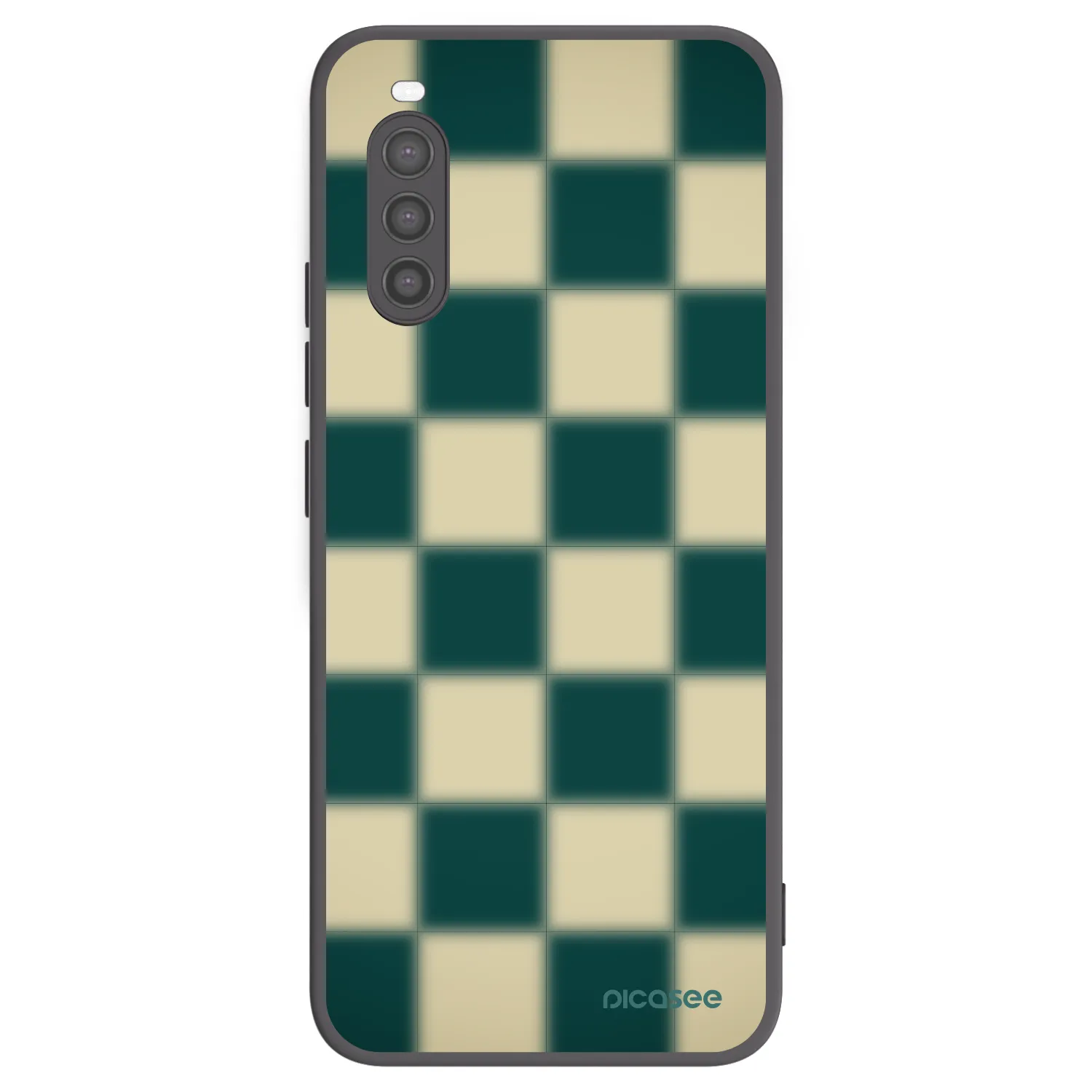 Picasee silikonowe czarne etui na Sony Xperia 10 II - Shadow Chess