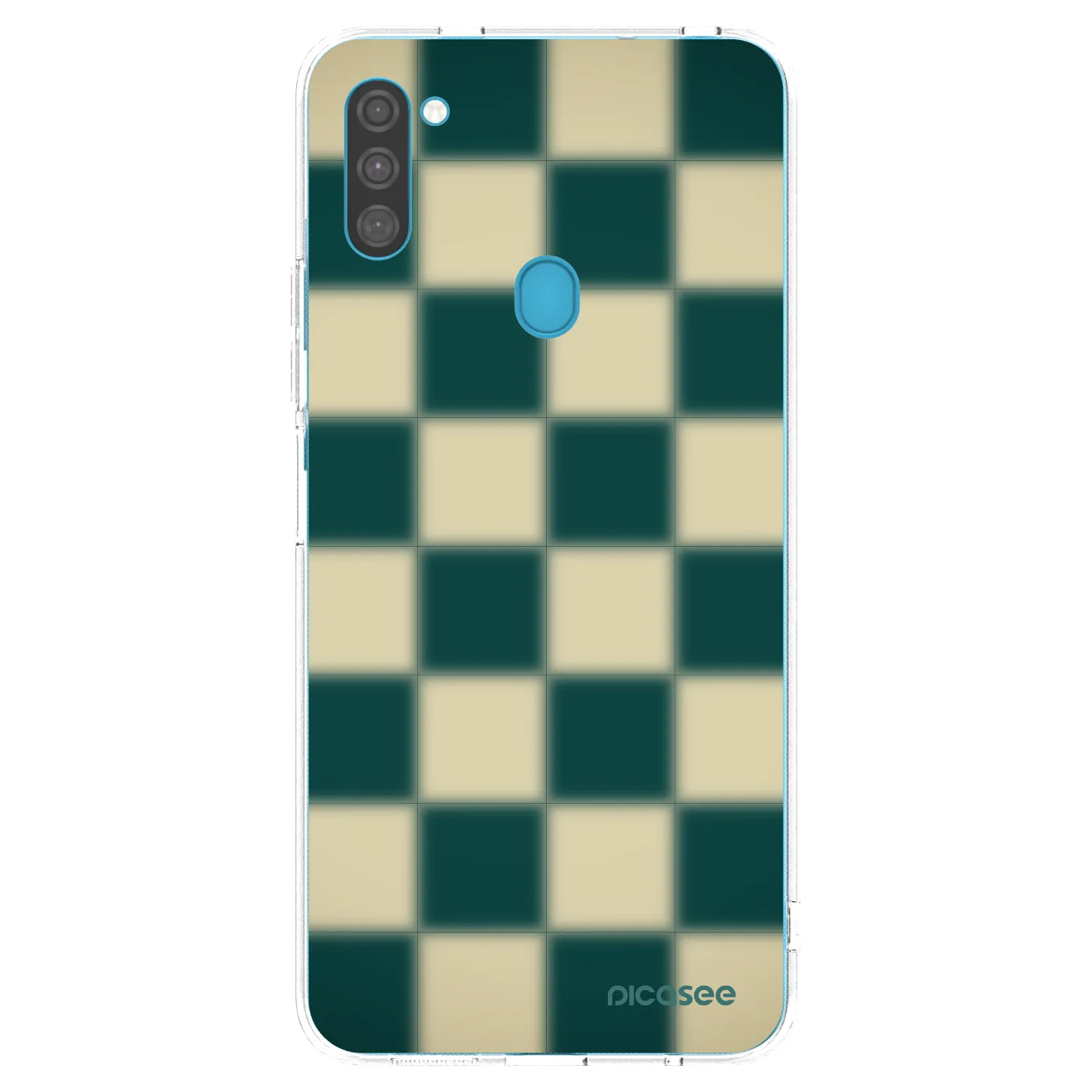 Picasee silikonowe przeźroczyste etui na Samsung Galaxy M11 - Shadow Chess