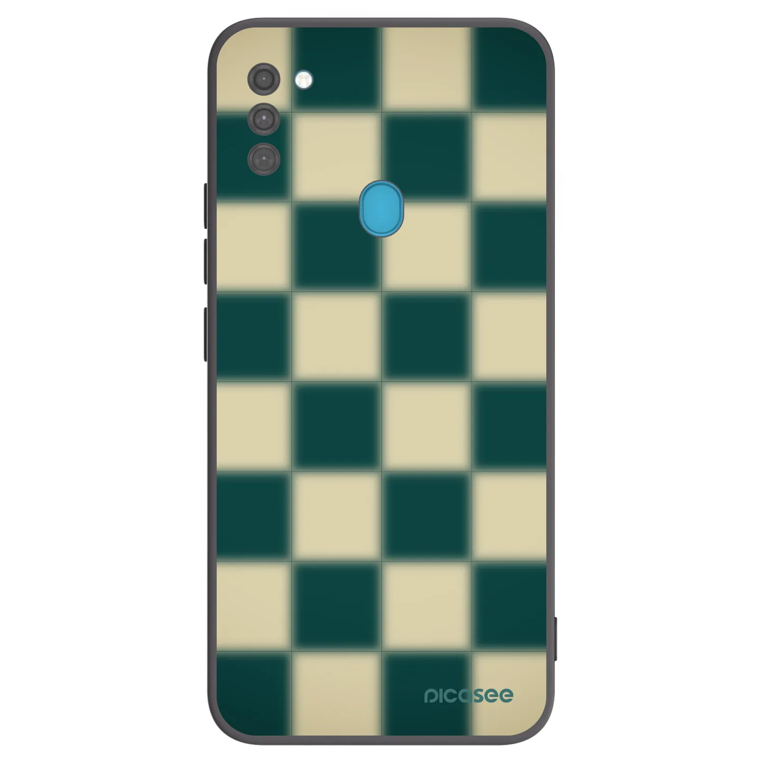Picasee silikonowe czarne etui na Samsung Galaxy M11 - Shadow Chess