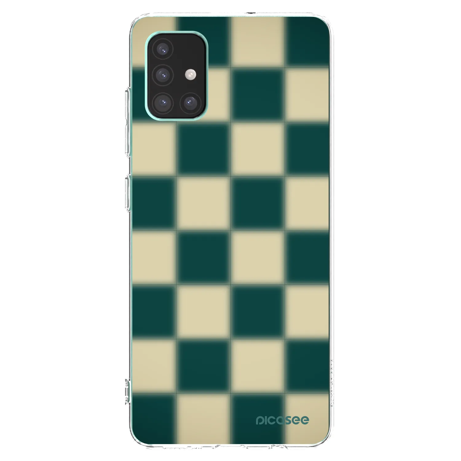 Picasee silikonowe przeźroczyste etui na Samsung Galaxy M51 M515F - Shadow Chess