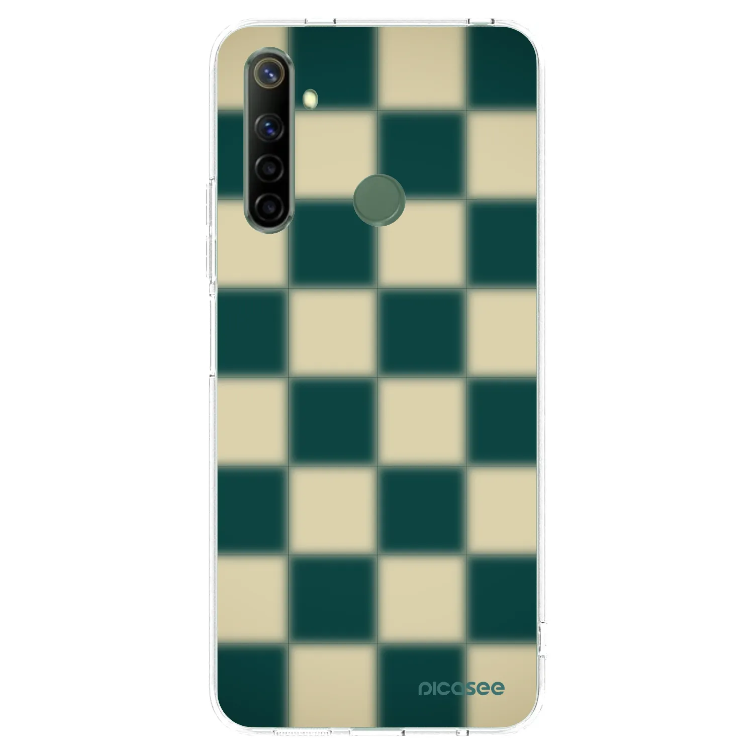 Picasee silikonowe przeźroczyste etui na Realme 6i - Shadow Chess
