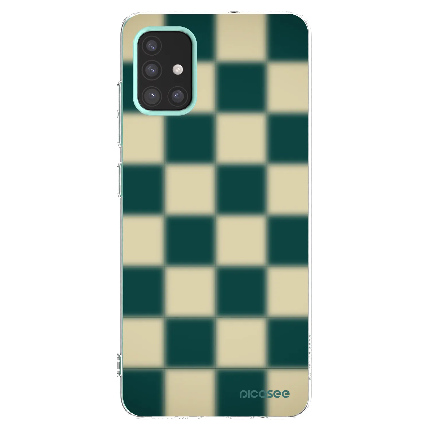 Picasee silikonowe przeźroczyste etui na Samsung Galaxy M31s - Shadow Chess