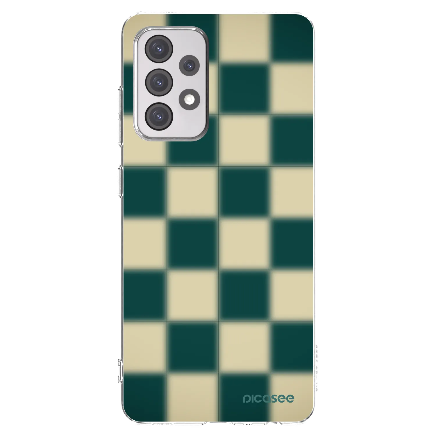 Picasee silikonowe przeźroczyste etui na Samsung Galaxy A52 5G A525F - Shadow Chess