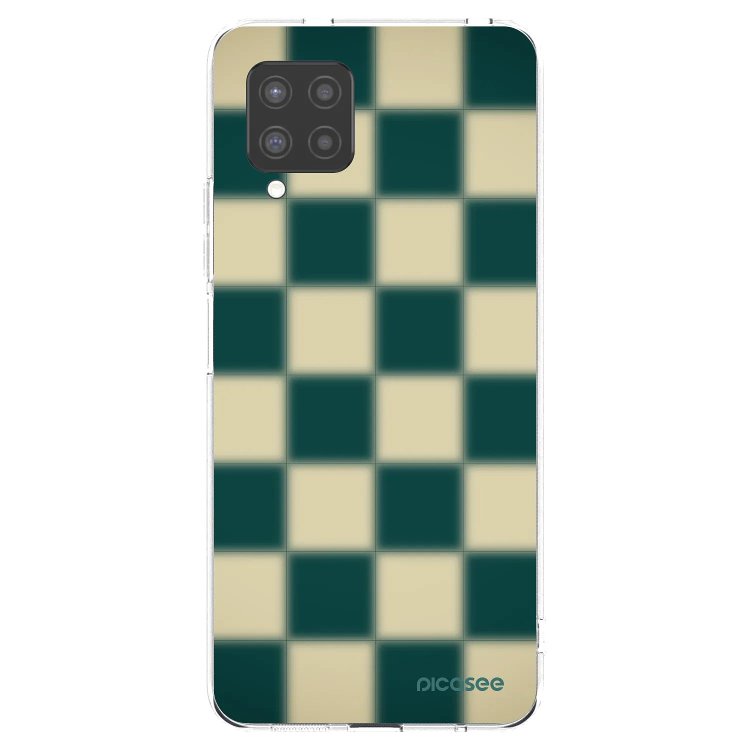 Picasee silikonowe przeźroczyste etui na Samsung Galaxy A42 A426B - Shadow Chess
