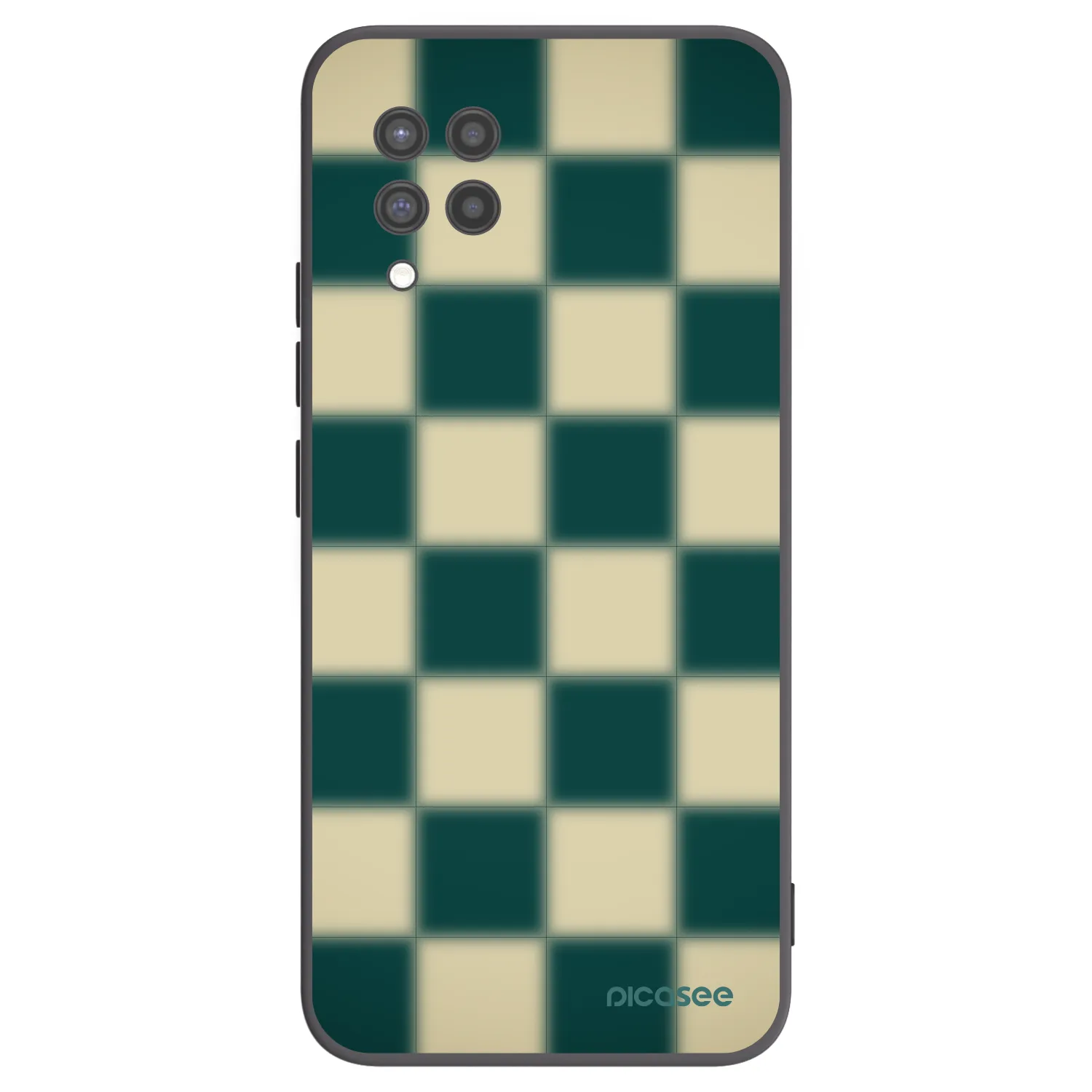 Picasee silikonowe czarne etui na Samsung Galaxy A42 A426B - Shadow Chess
