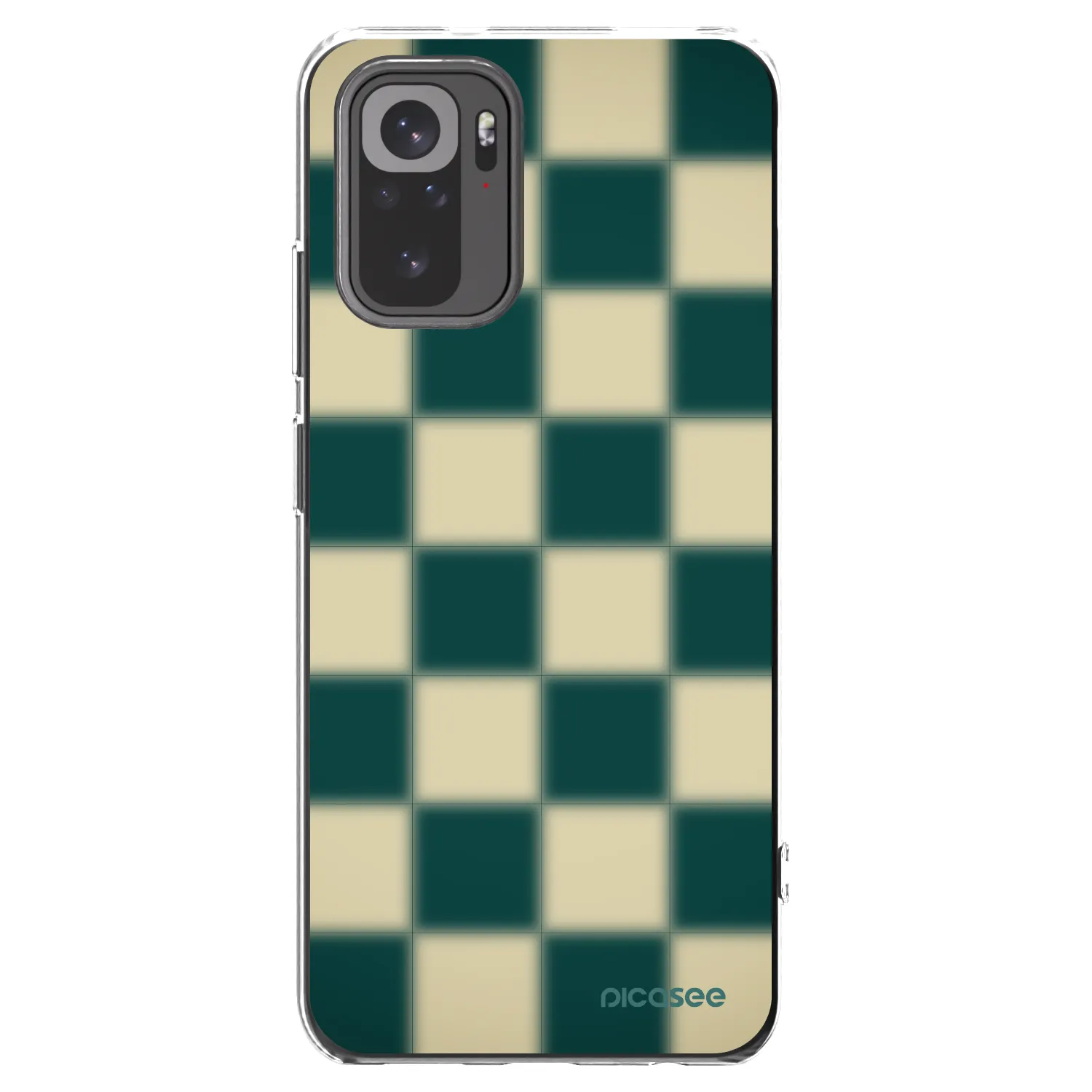 Picasee silikonowe przeźroczyste etui na Xiaomi Redmi Note 10S - Shadow Chess